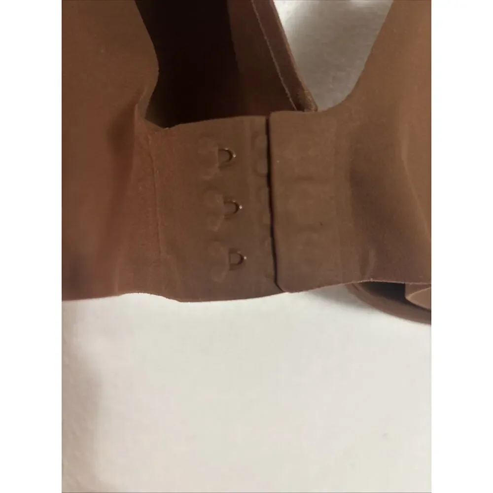 Aerie Smoothez Plunge Bra Tan Brown Wireless Padded 38 C Everyday Comfort